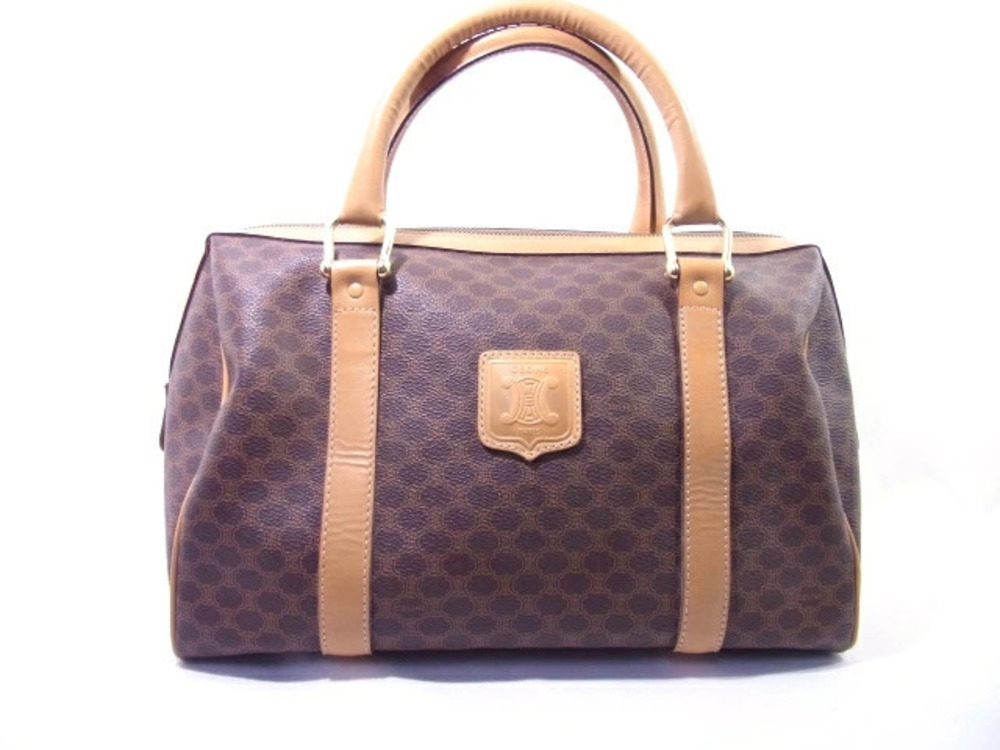 Celine Boston Bag Macadam Canvas